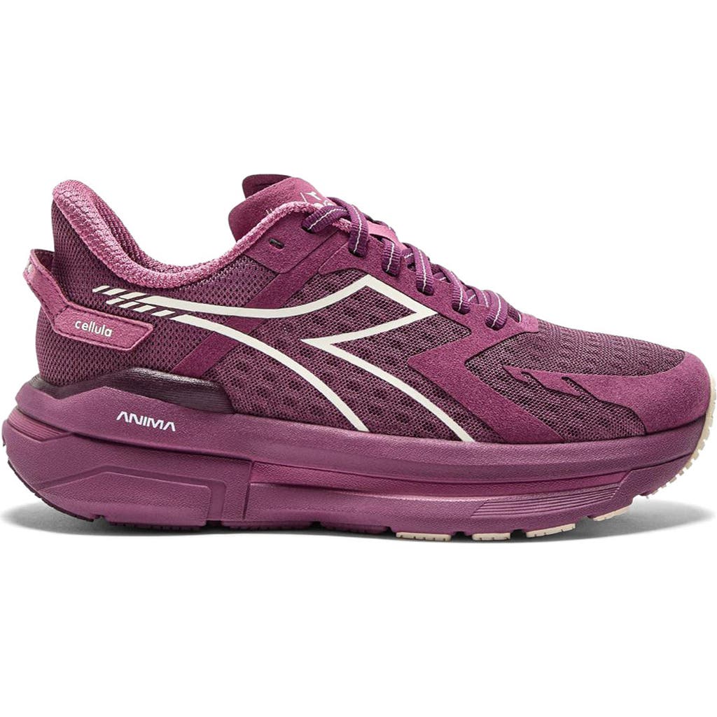 Diadora Cellula Running Shoe In Purple