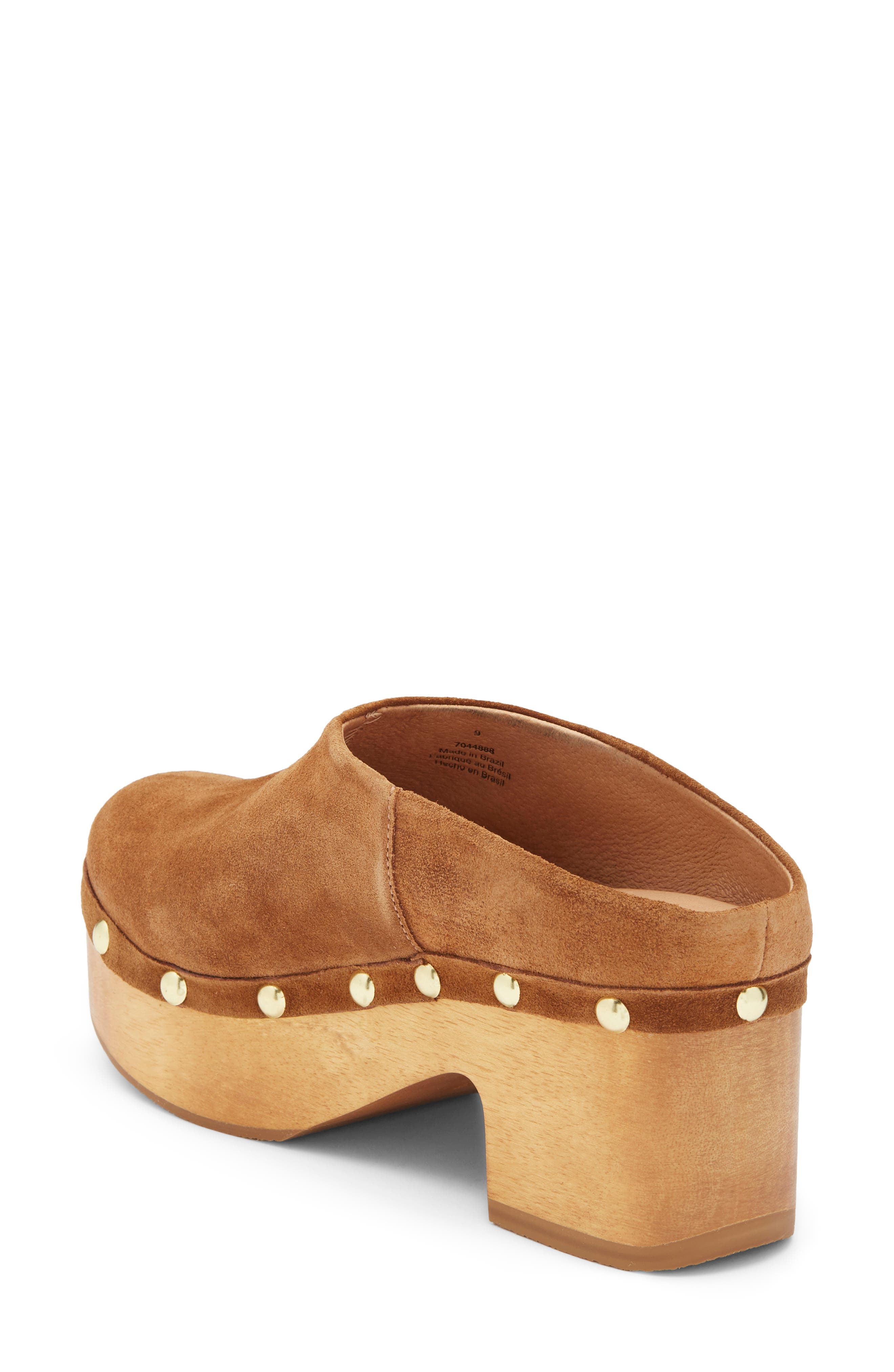 Calli Platform Clog, Alternate, color, TAN SUEDE
