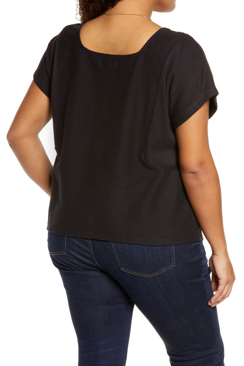 Flik Organic Cotton T-Shirt, Alternate, color, ALMOST BLACK