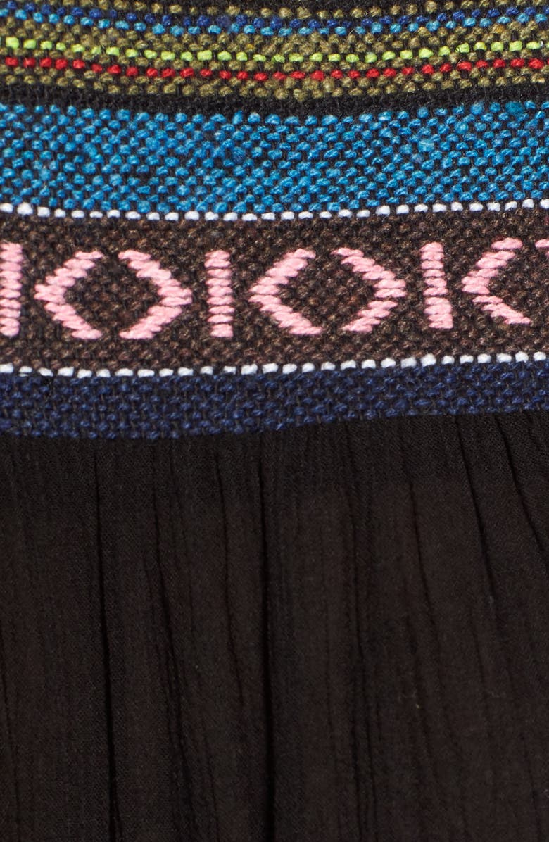 Pleione Embroidered Mixed Media Top, Alternate, color, 