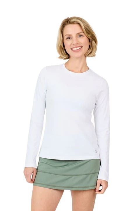 UV Colors Womens Long Sleeve Tennis Shirt