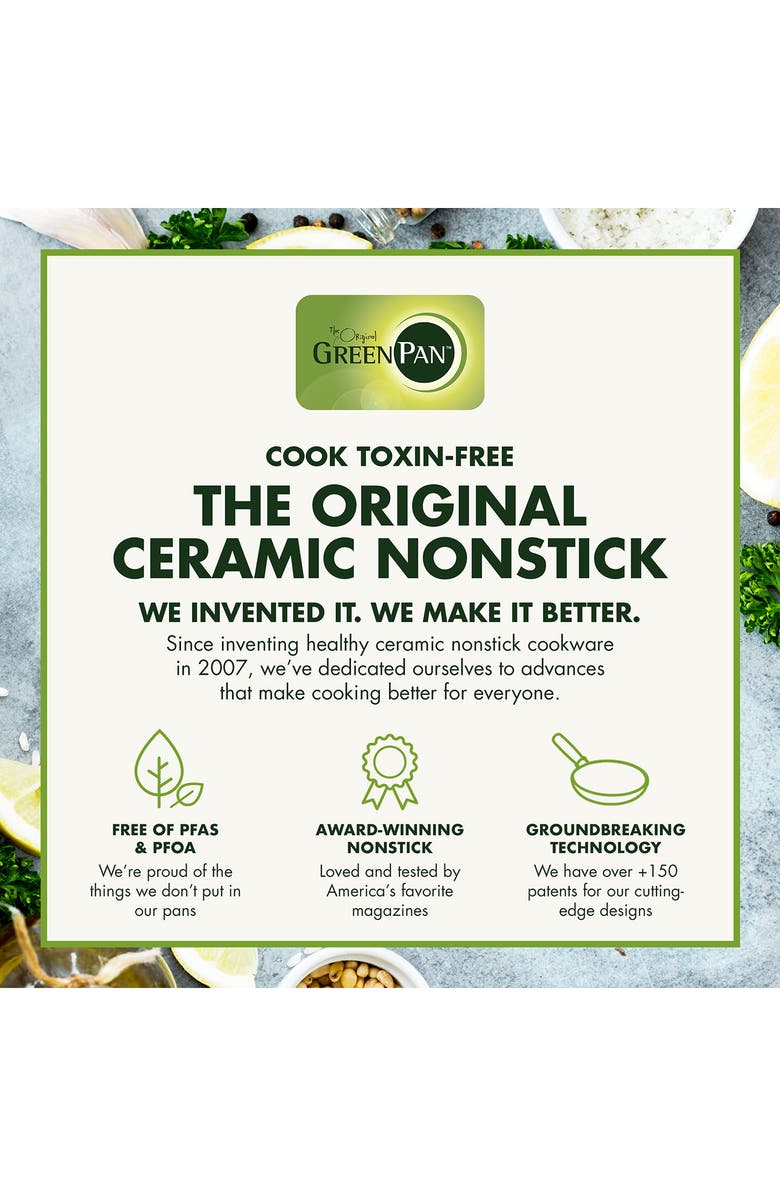 GreenPan Reserve Set of 3 Ceramic Nonstick Frying Pans, Alternate, color,