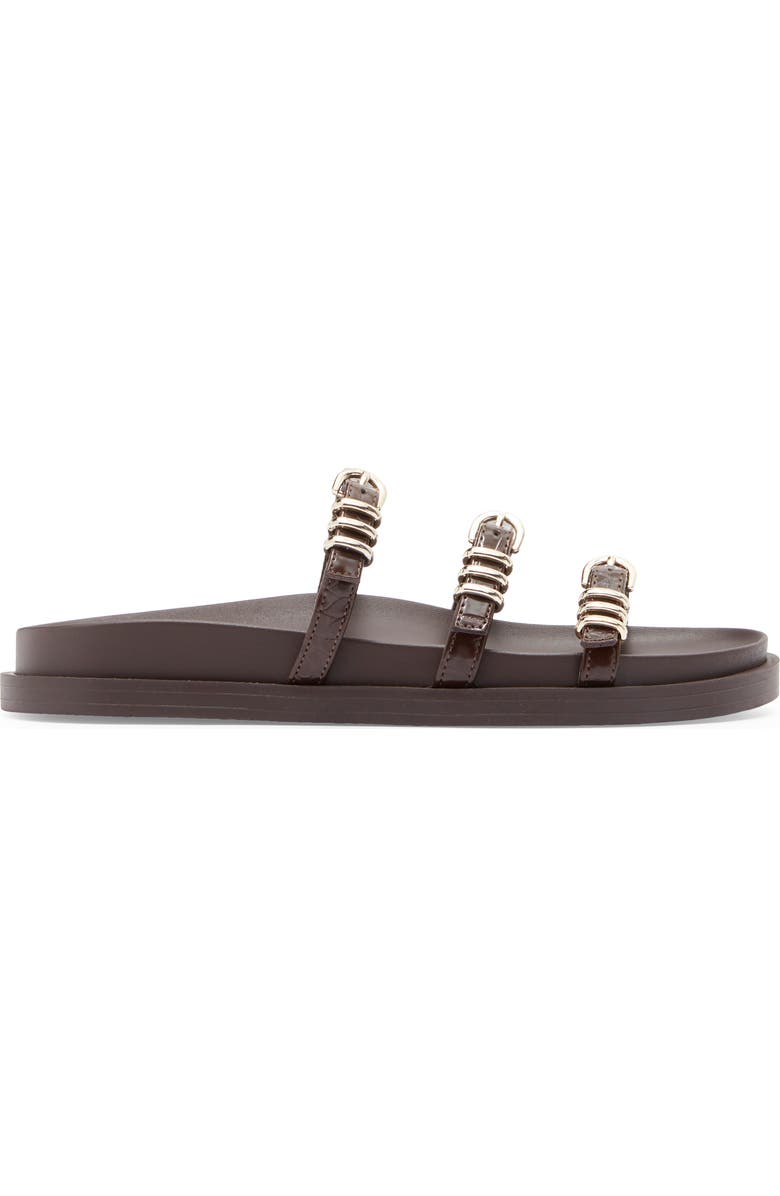 Abound Aimee Slide Sandal, Alternate, color, Brown Chocolate Croco