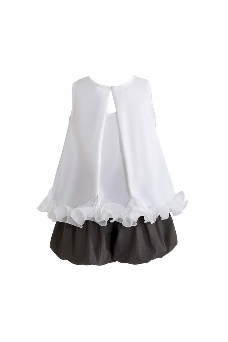 Ruffle Puff Skirt Set, Alternate, color, White