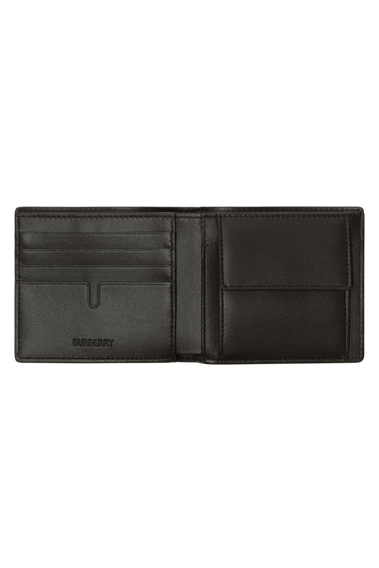 Check Bifold Wallet, Alternate, color, DARK BROWN