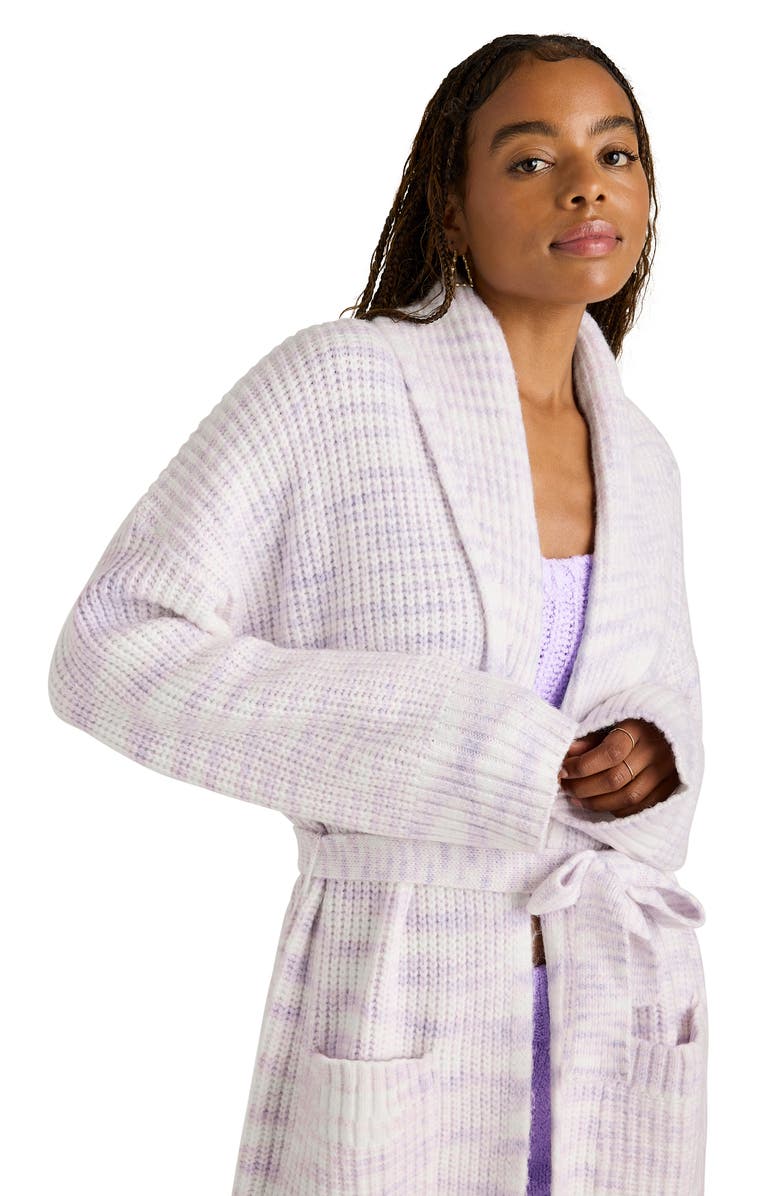 Florence by Mills Mélange Rib Sweater Robe, Alternate, color, 