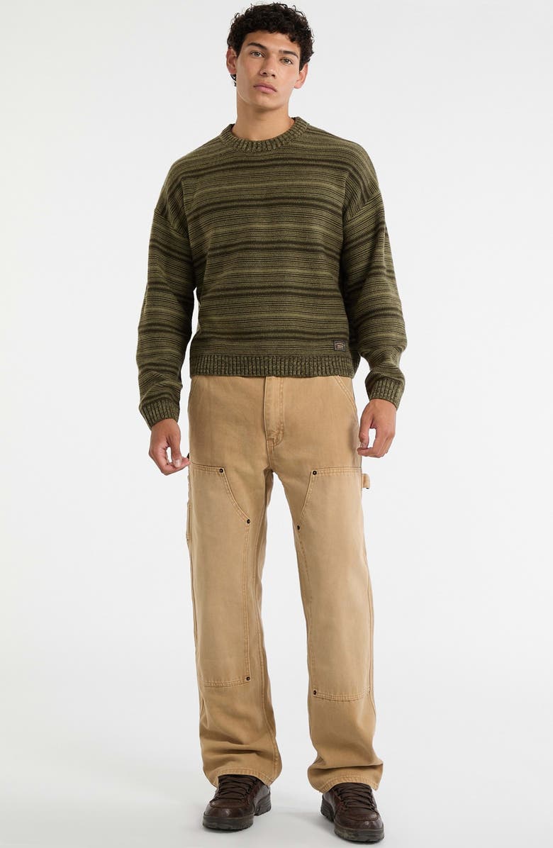 GUESS ORIGINALS Boxy Stripe Sweater, Alternate, color, Green