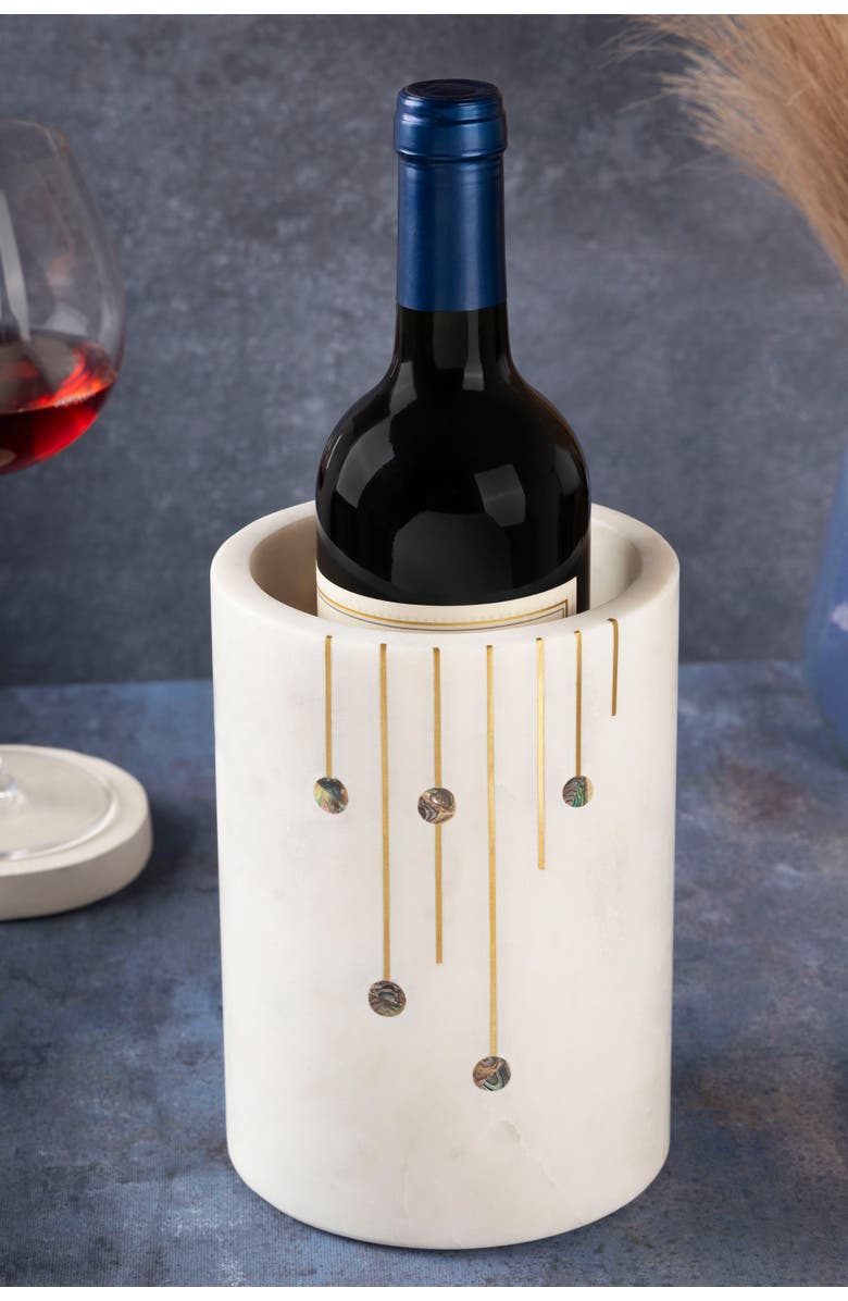 GAURI KOHLI Gulnar Wine Cooler, Main, color, White