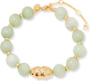 Brook and York Cora Beaded Jade Bracelet