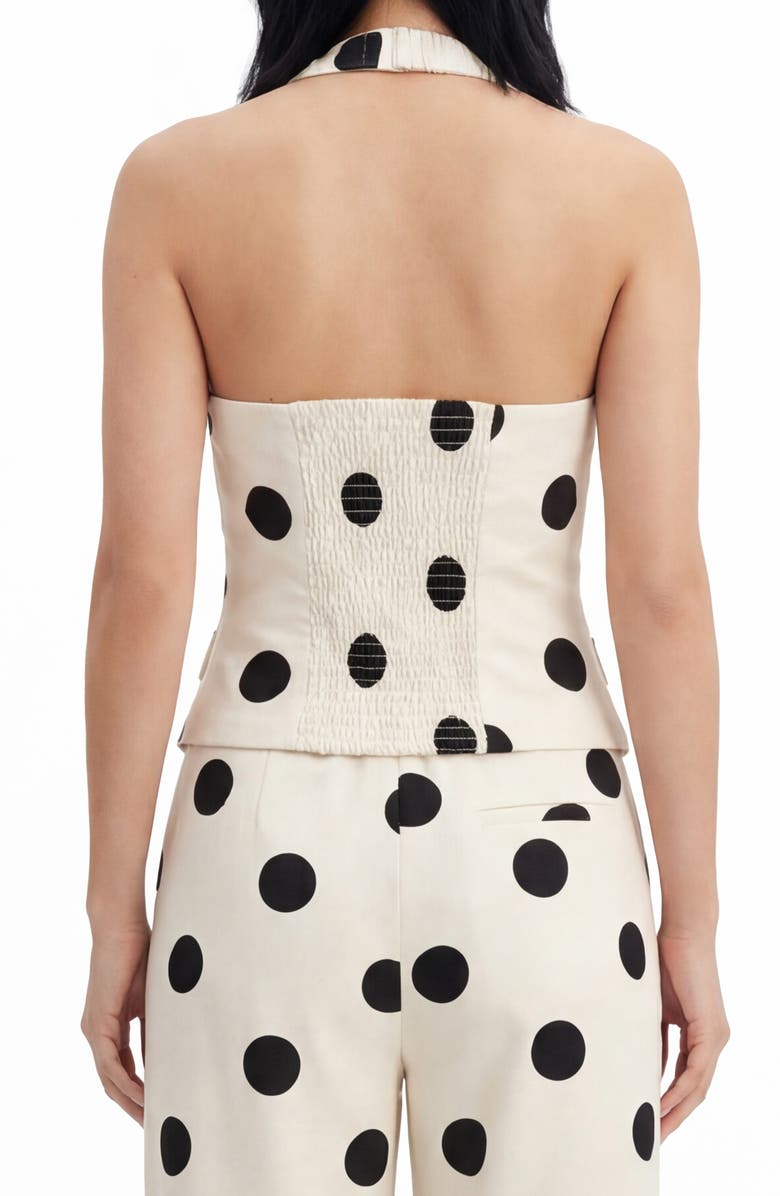 BY DESIGN Maude Halter Top, Alternate, color, Harper Dot