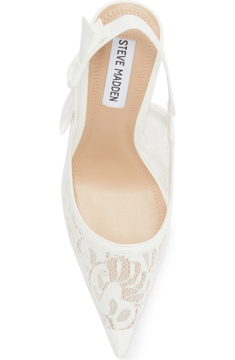 Steve Madden Stefani Slingback Pump, Alternate, color, Ivory Lace