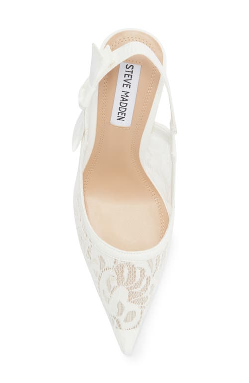 Steve Madden Stefani Slingback Pump In White