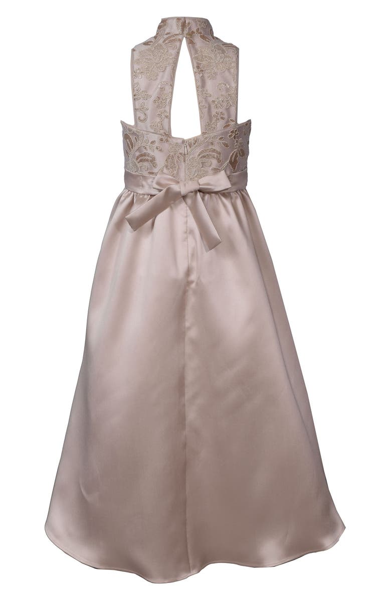 Iris & Ivy Kids' Beaded Embroidery High-Low Dress, Alternate, color, 