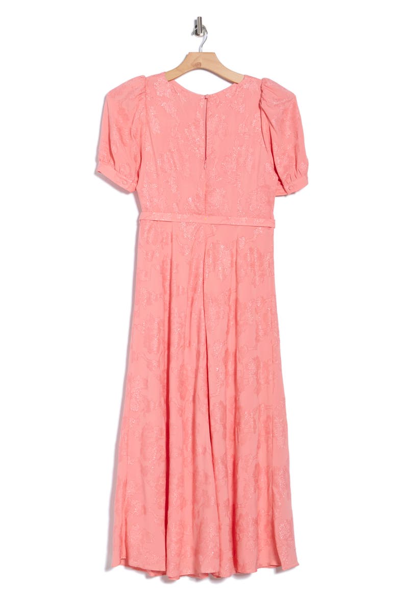 Pearl Puff Sleeve Maxi Dress, Alternate, color, ROSE