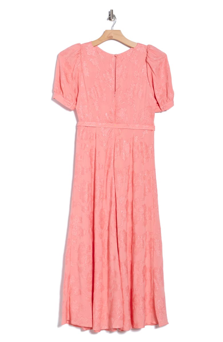 LK Bennett Pearl Puff Sleeve Maxi Dress, Alternate, color, Rose