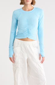 Free People FP Movement Tempo Ruched Long Sleeve T-Shirt