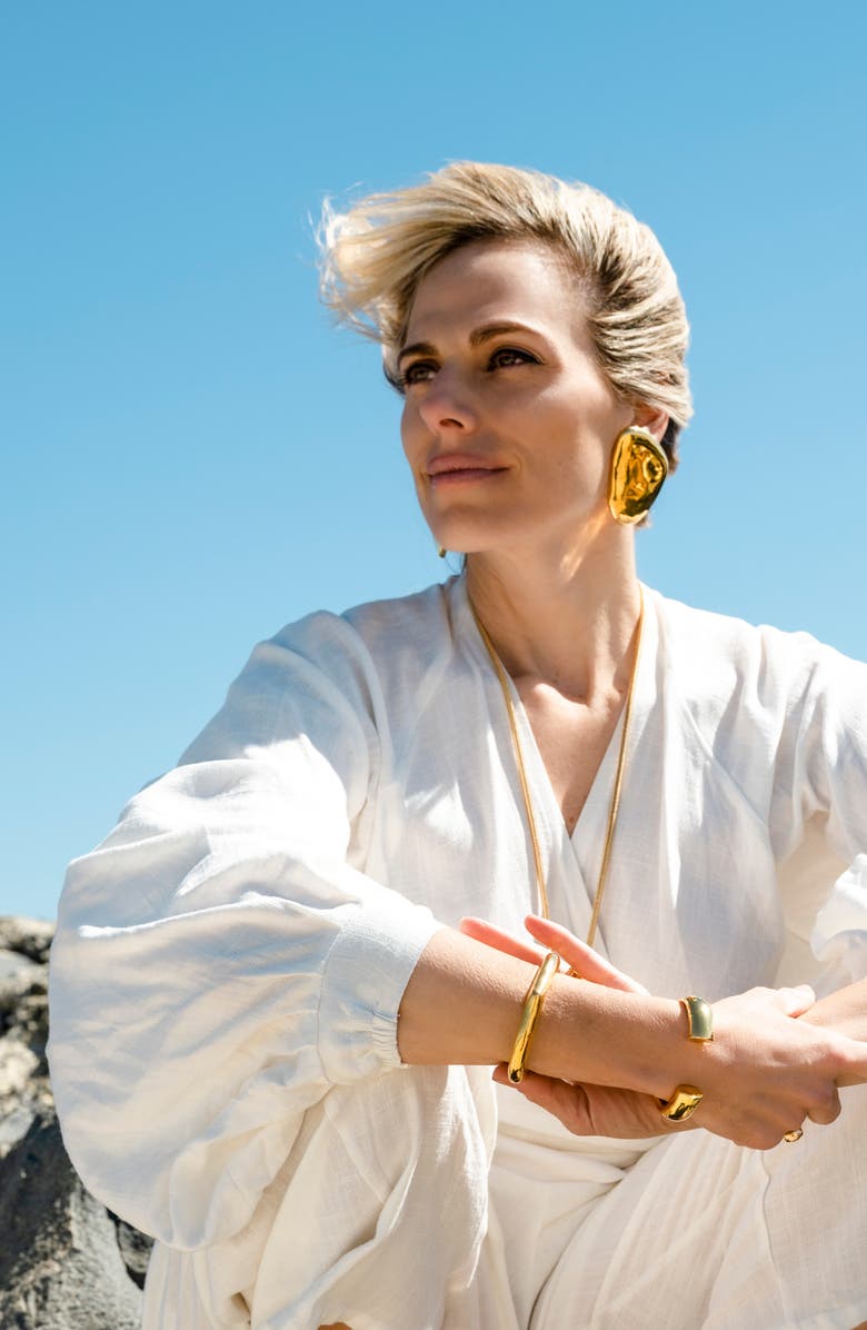 CHRISTINA CARUSO Heritage Cuff Bracelet, Alternate, color, 14K Gold