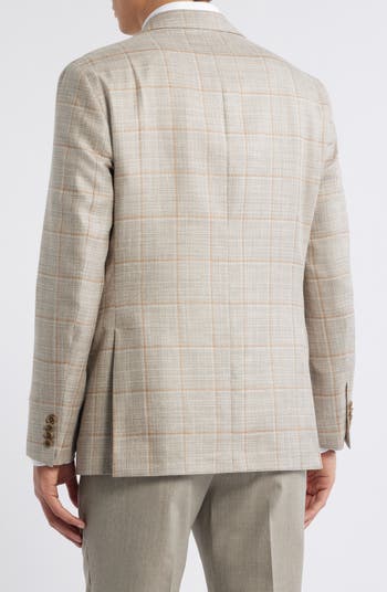 Jack Victor Midland Contemporary Fit Windowpane Check Wool
