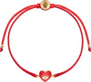 Karma and Luck Devoted to Love - Evil Eye Heart Charm Red String Bracelet
