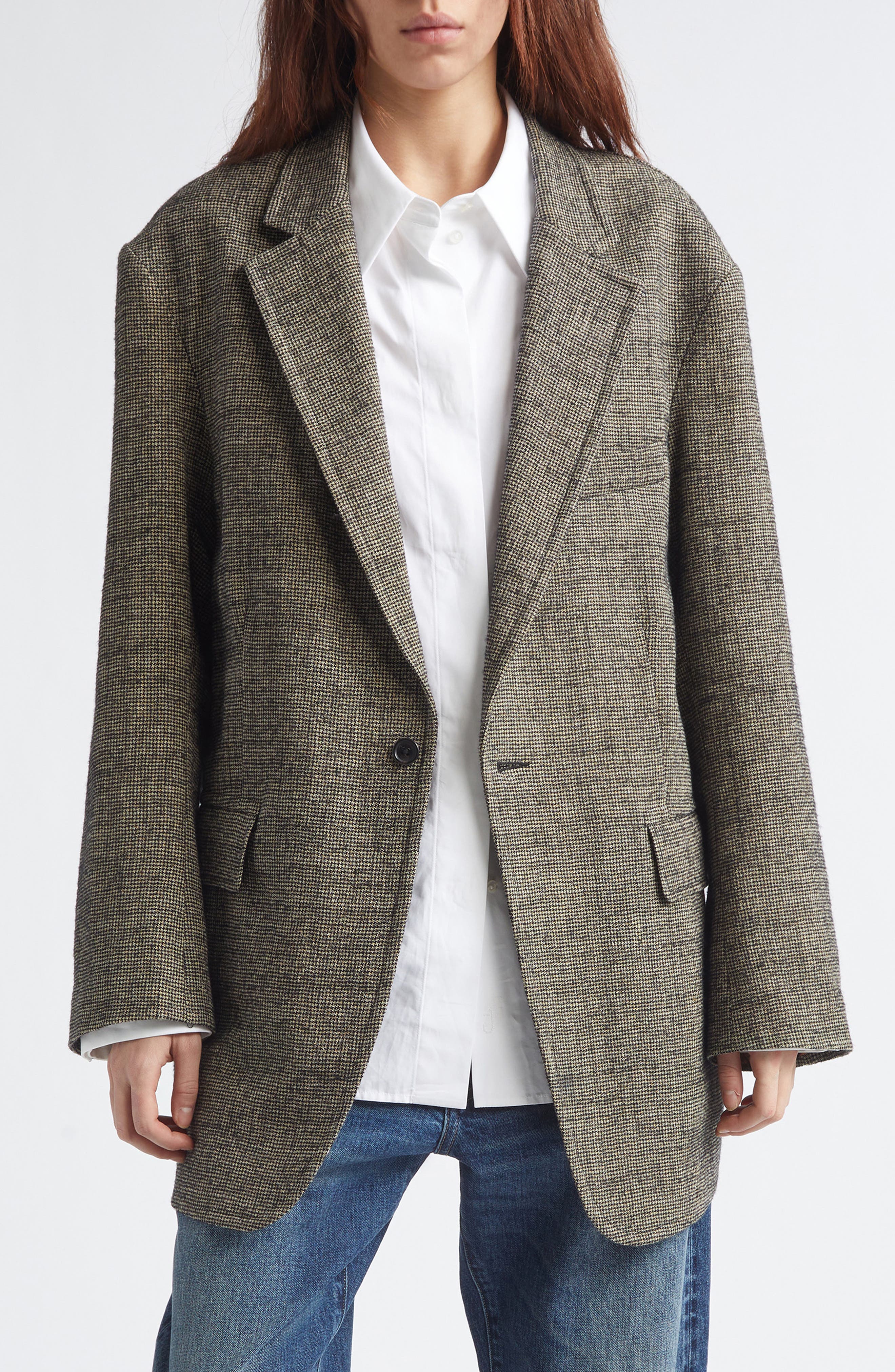 selected KHAKI BLACK MINI HOUNDSTOOTH
