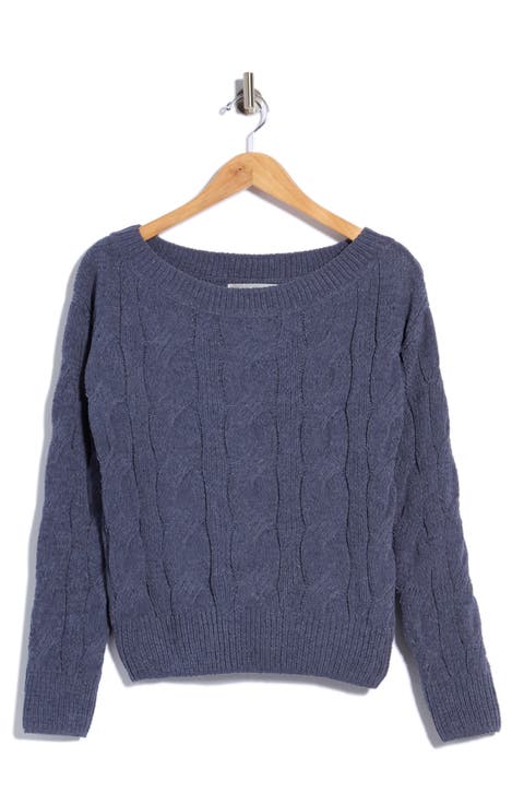 Chenille Cable Knit Sweater