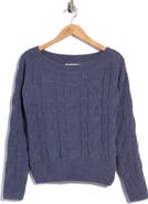 Madden Girl Chenille Cable Knit Sweater