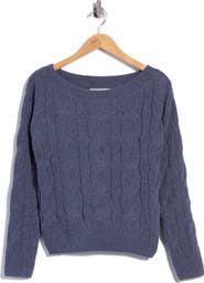 Madden Girl Chenille Cable Knit Sweater