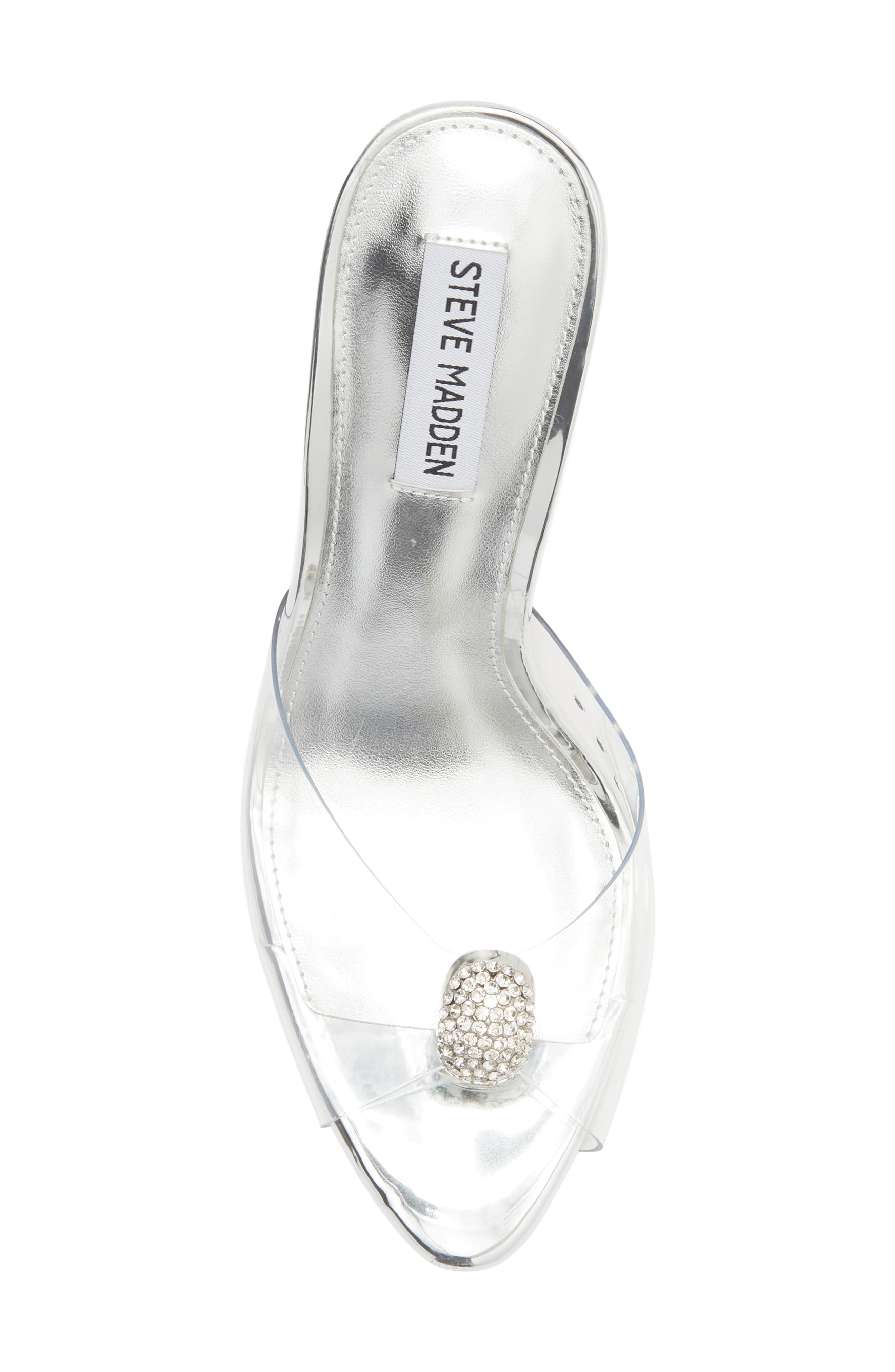 Steve Madden Tula Clear Slide Sandal, Alternate, color, Clear