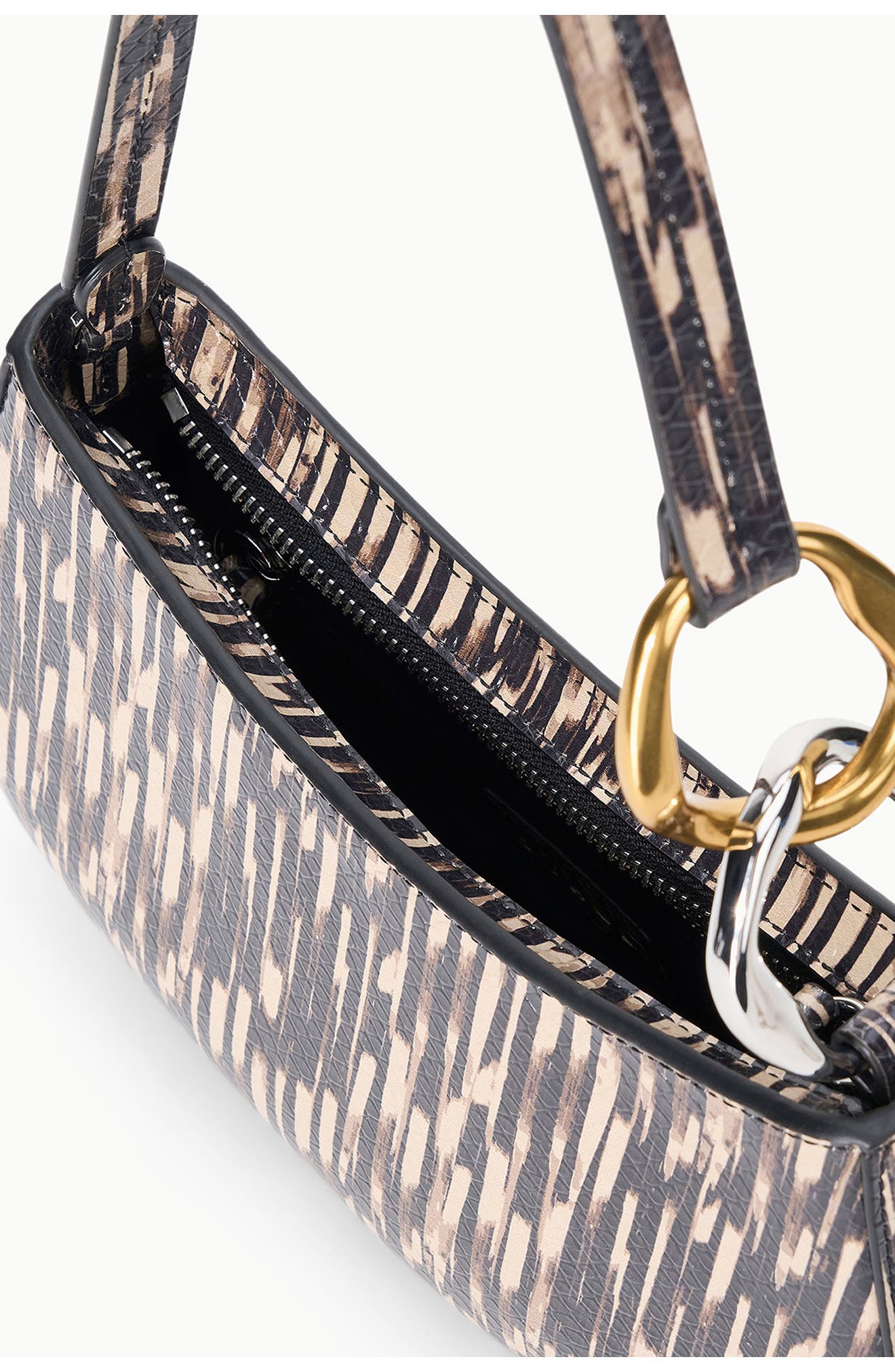 Ollie Leather Shoulder Bag, Alternate, color, PORCUPINE QUILL
