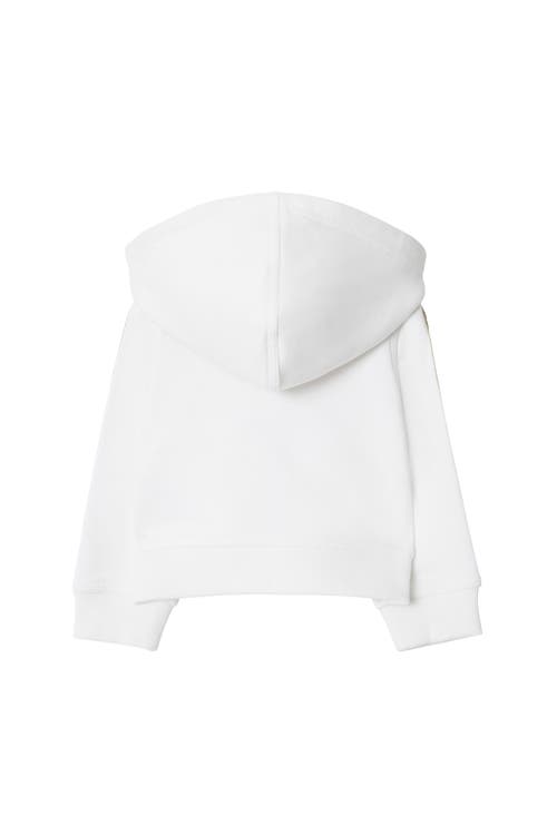 Burberry Check Trim Cotton Zip Hoodie