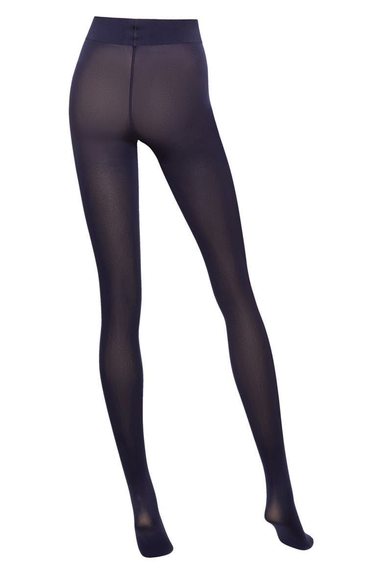 Velvet Deluxe Opaque Tights, Alternate, color, NAVY