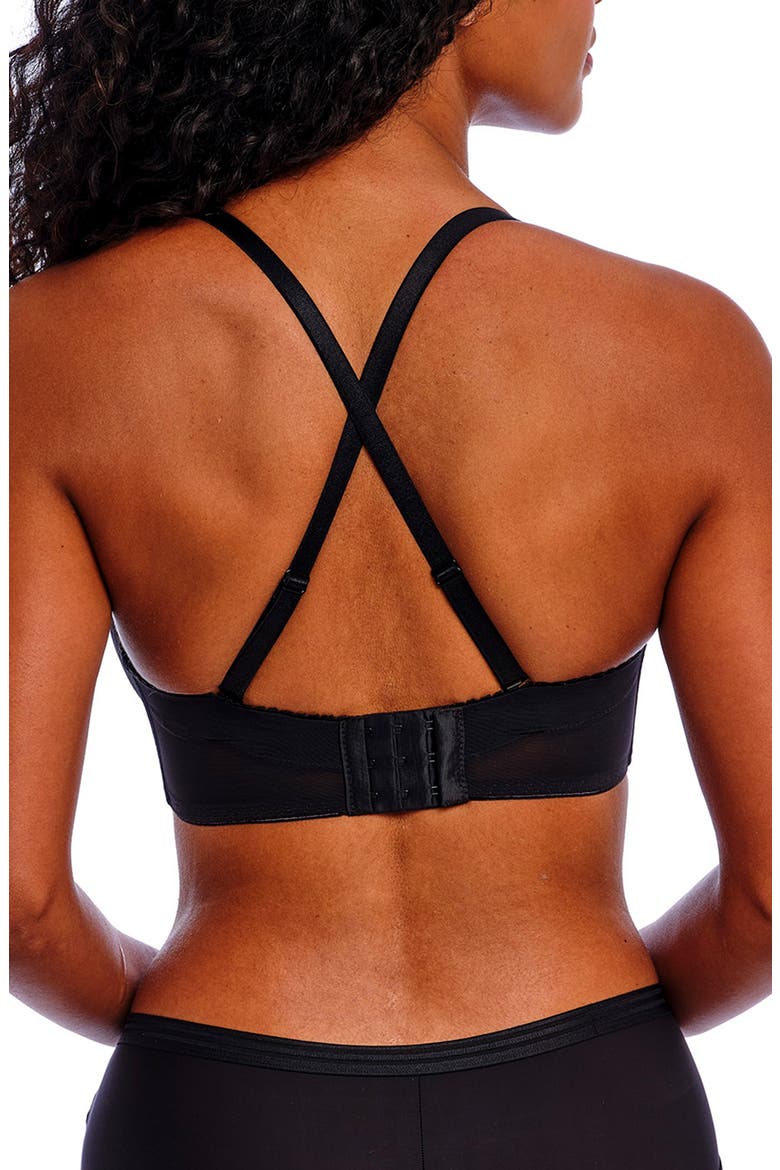 Tailored Molded Underwire Bra, Alternate, color, BLACK