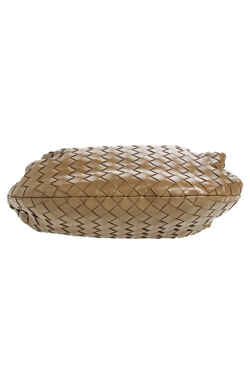 Bottega Veneta Teen Jodie Intrecciato Leather Hobo In Pinecone Gold