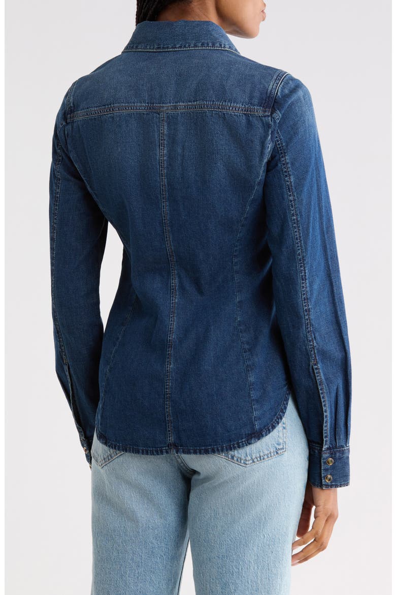 Devika Cotton & Linen Shirt, Alternate, color, BELINDA