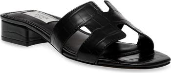 サンダル・ミュール Massimo Dutti Mock croc embossed heeled sandals TF5D0143 Mock croc embossed heeled sandals · Brown · Shoes | Massimo