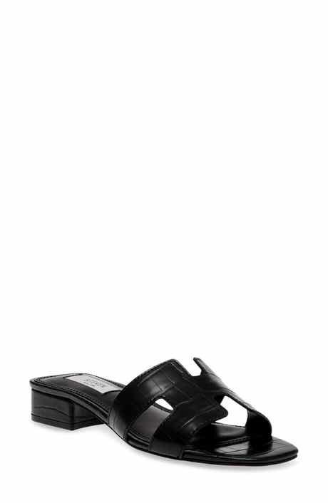Steven New York Hutchy Croc Embossed Sandal