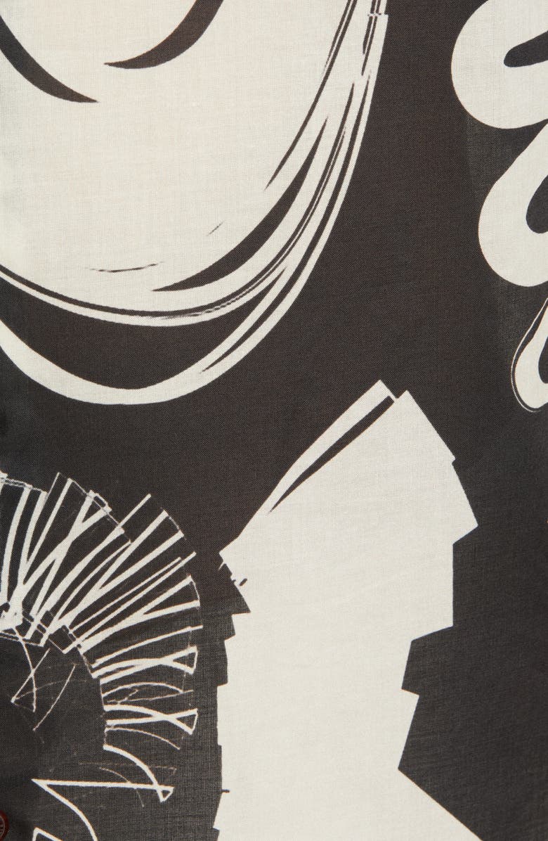 Ted Baker London Velmere Shell Print Short Sleeve Button-Up Shirt, Alternate, color, 