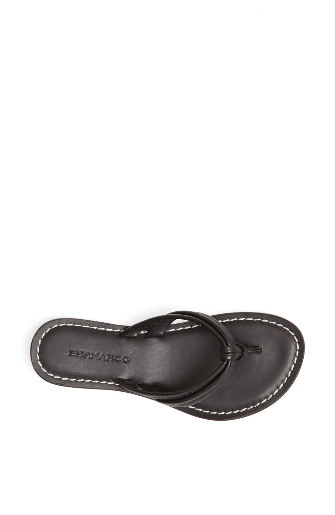 Bernardo Miami Sandal, Alternate, color, BLACK
