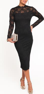 Petal & Pup Davina Long Sleeve Midi Dress