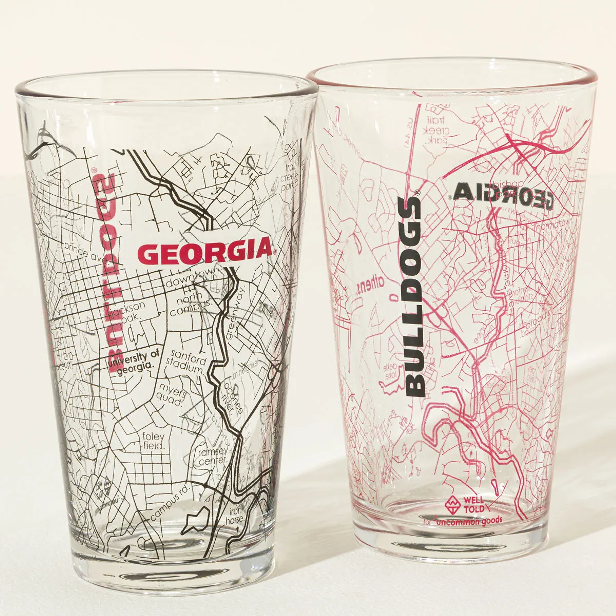 Uncommon Goods Your College Town Pint Glass