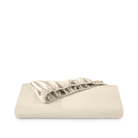 100% Organic Cotton Percale Cooling Fitted Sheet