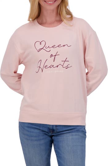 Lucky Brand Long Sleeve Graphic T-shirt In Rose Smoke