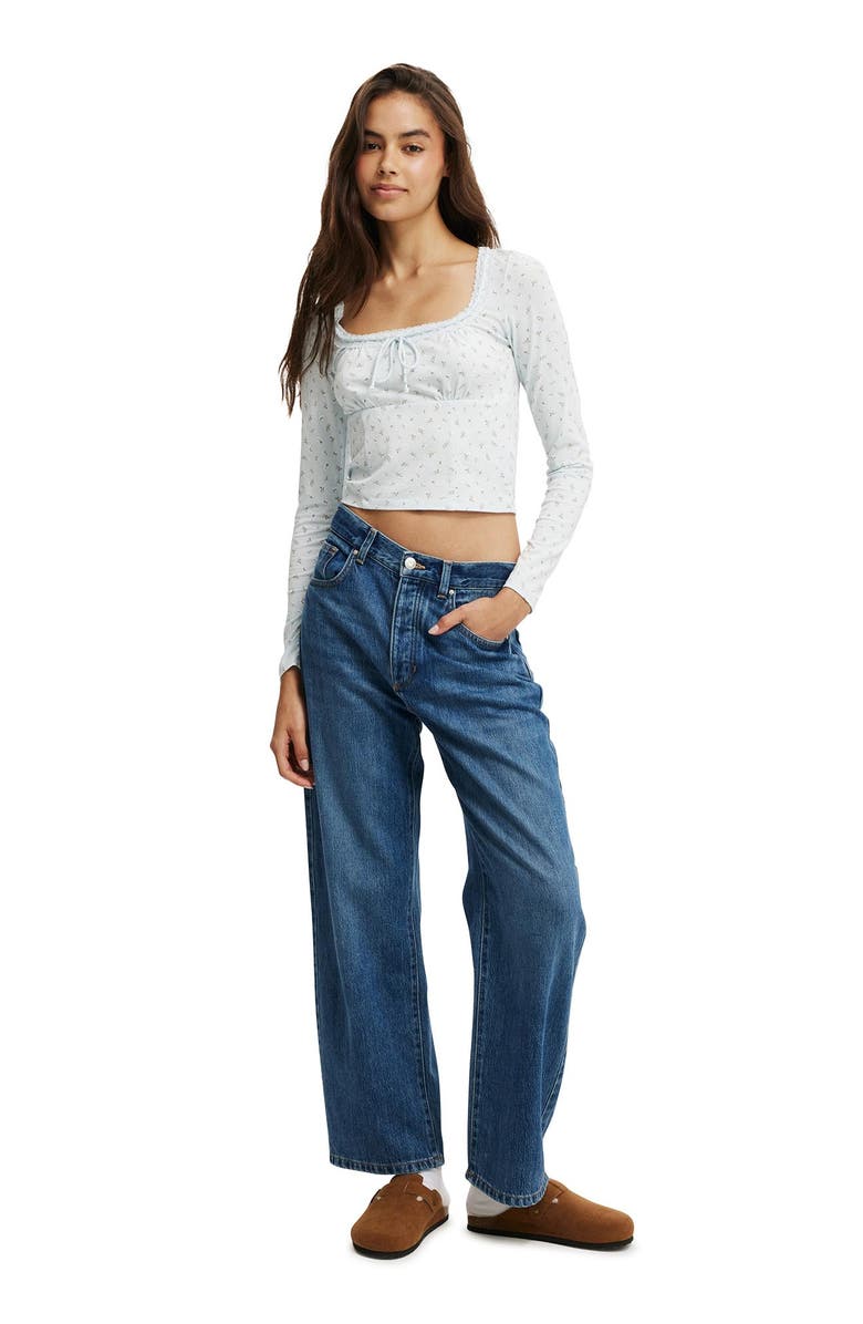 Cotton On Women's Annie Lace Tie Long Sleeve, Alternate, color, 