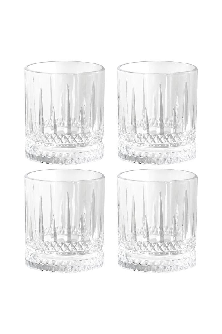 4 Piece 13 Ounce Double Old-Fashioned Glass Set, Main, color, Clear
