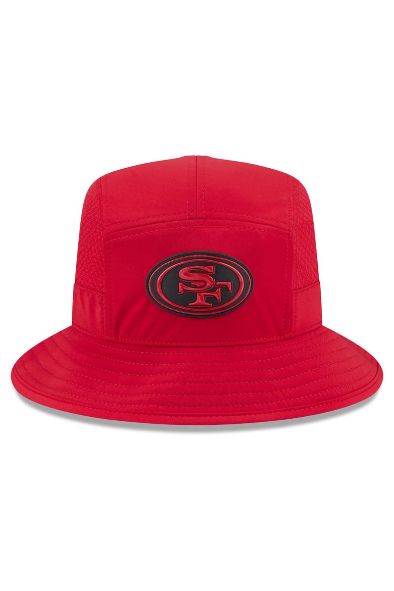 Men's New Era Scarlet San Francisco 49ers 2026 Sideline Bucket Hat, Alternate, color, Scarlet