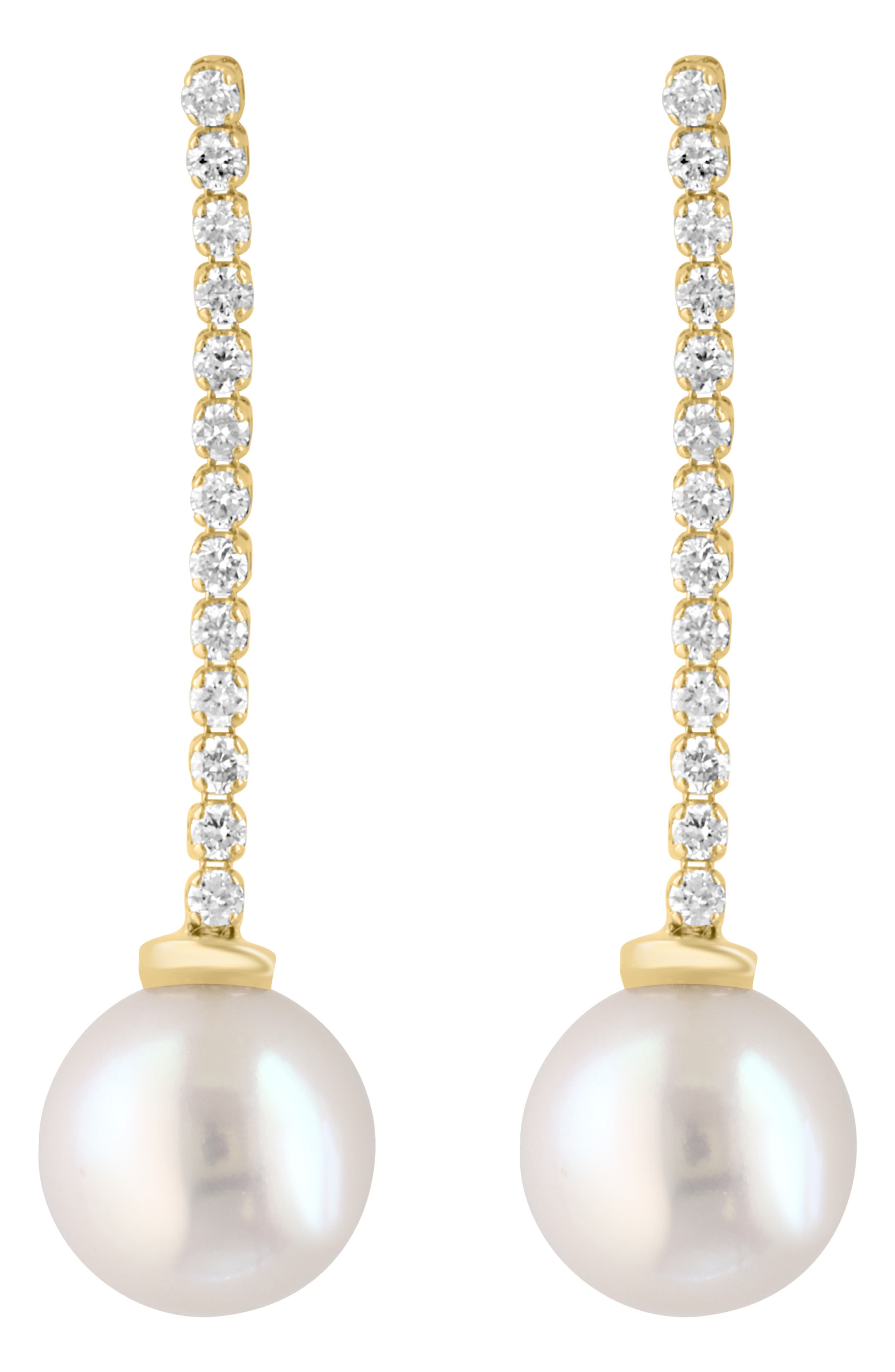 EFFY Freshwater Pearl & Diamond Earrings
