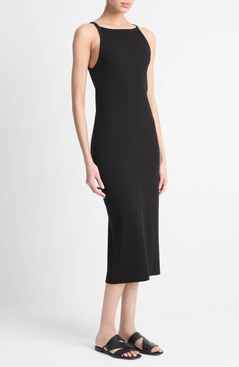 Vince Rib Tank Midi Sweater Dress, Alternate, color, 