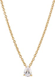Nadri Modern Luv Small Pear Cubic Zirconia Pendant Necklace