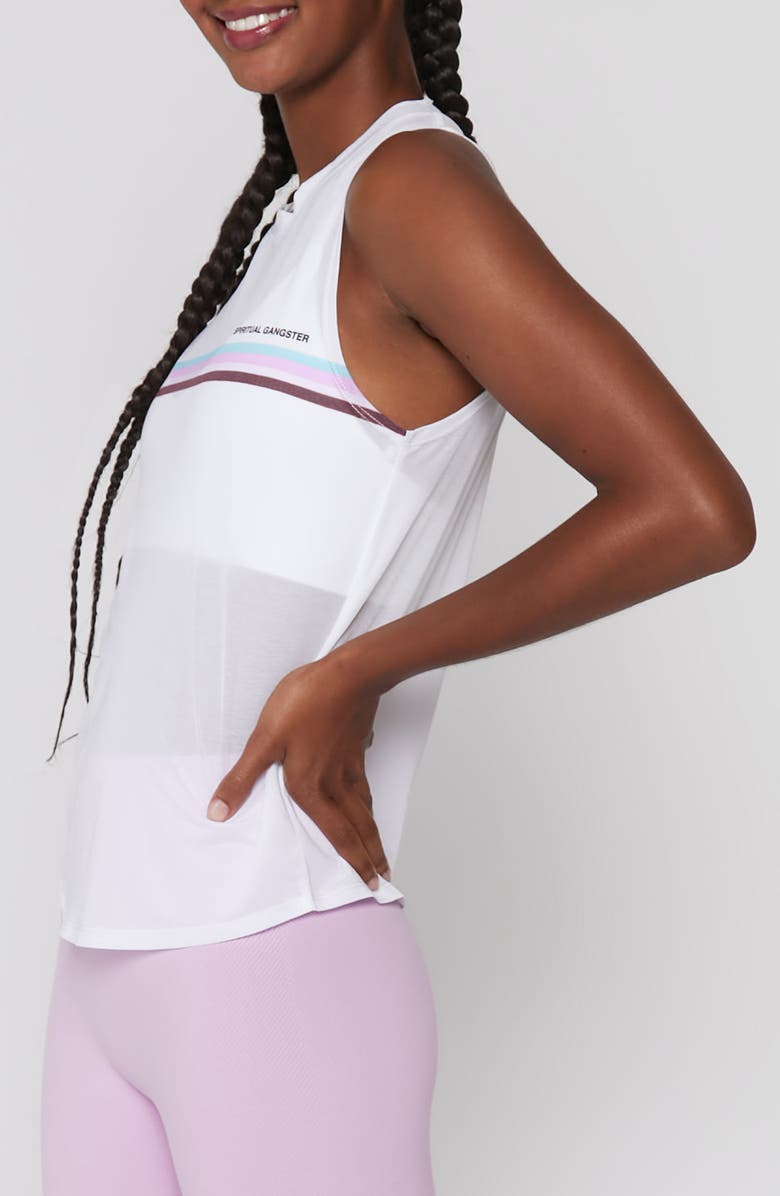 Spiritual Gangster Active Sheer Muscle Tee, Alternate, color, 