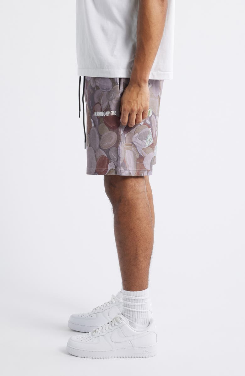 Billionaire Boys Club BB Rocks Drawstring Knit Shorts, Alternate, color, Moonstruck